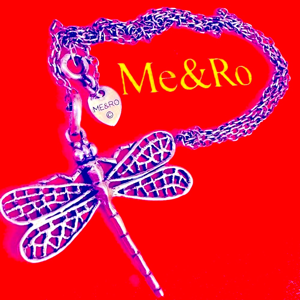 Wow Poshmark - Authentic Me & Ro Sterling Silver Dragonfly Pendant Necklace